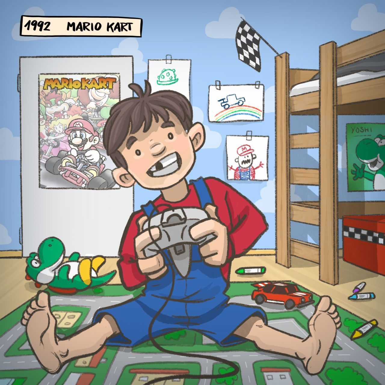 1992: Ebenfalls sehr früh schon kam "Mario Kart" auf den Markt. Inzwischen ist der Fun-Racer schon über 28 Jahre alt.