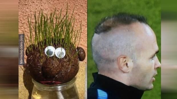 
                <strong>Andres Iniesta</strong><br>
                Unglücklicherweise kam Andres Iniestas Frisuren-Experiment bei vielen Zuschauern nicht sehr gut an, weshalb der Spanier reichlich Spott in den sozialen Medien einstecken musste. Von einem User wurde der Spanier sogar mit einem "Grasmännchen" verglichen.
              