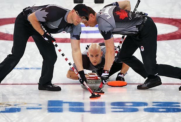
                <strong>Curling, Herren: Gold - Kanada</strong><br>
                Kanadas Curler machen bei den Winterspielen in Sotschi das historische Double perfekt. Erstmals in der Geschichte der Winterspiele gewinnen die Nordamerikaner bei den Männern und Frauen die Goldmedaille.
              