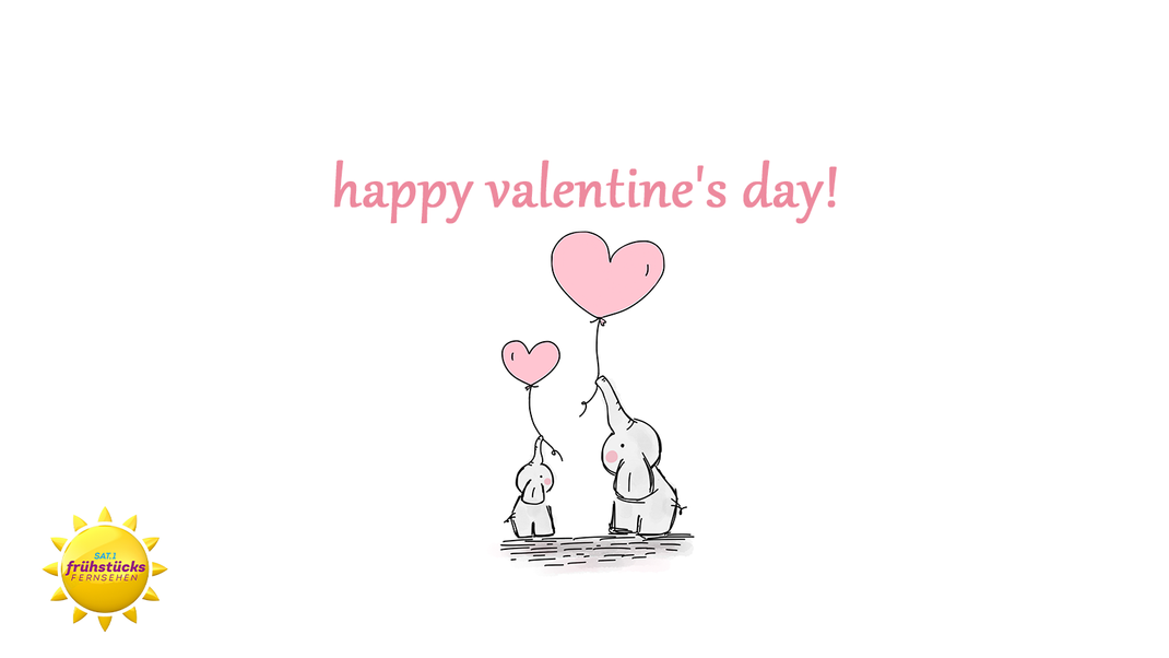 Wünsche deinem Partner oder Freunden einen "Happy Valentine's day"!