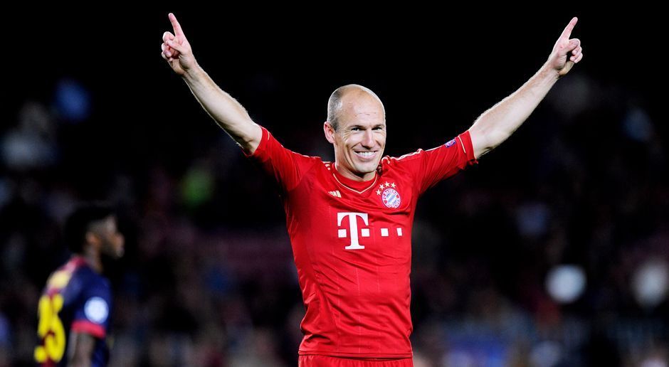 
                <strong>Angriff: Arjen Robben</strong><br>
                Der 32-jährige Niederländer vom FC Bayern München spielte in seiner Karriere auch für Real Madrid, den FC Chelsea, die PSV Eindhoven und den FC Groningen. Insgesamt holte Robben auf Vereinsebene bisher 24 Pokale, unter anderem fünf Mal die deutsche Meisterschaft, vier Mal den DFB-Pokal und ein Mal die Champions League.
              