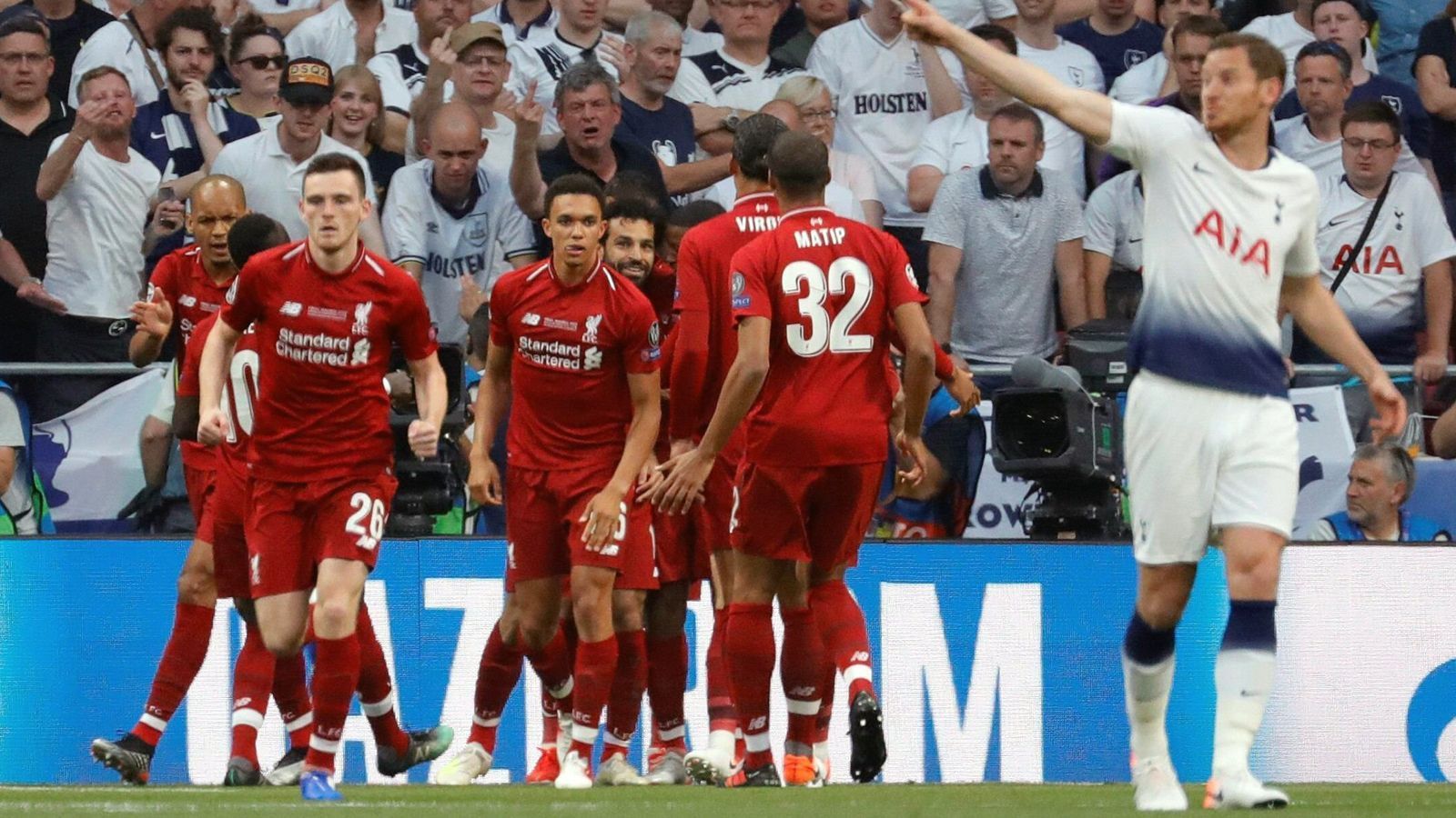 
                <strong>Liverpool schlägt schwache Spurs: Die Einzelkritik zum Champions-League-Finale</strong><br>
                Die "Reds" machens! Liverpool stößt Real Madrid nach 1099 Tagen vom europäischen Thron. ran.de präsentiert die Einzelkritik zum Finale Tottenham gegen Liverpool.
              