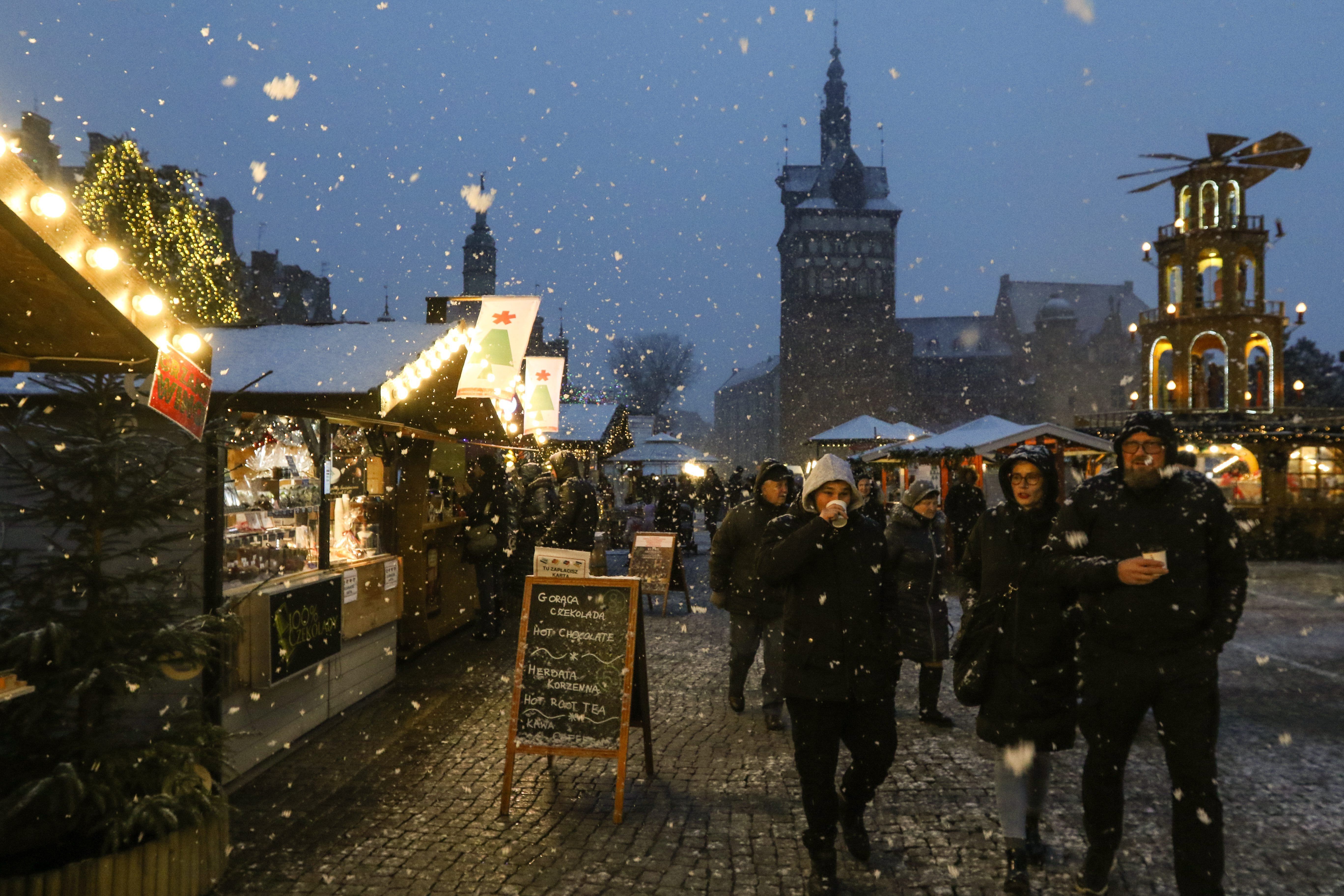 Platz 2: Der Weihnachtsmarkt in Danzig, Polen belegt 2023 den zweiten Platz. Er gehört zu den am meisten gewählten Weihnachtsmärkten seit Beginn der Abstimmung 2009.