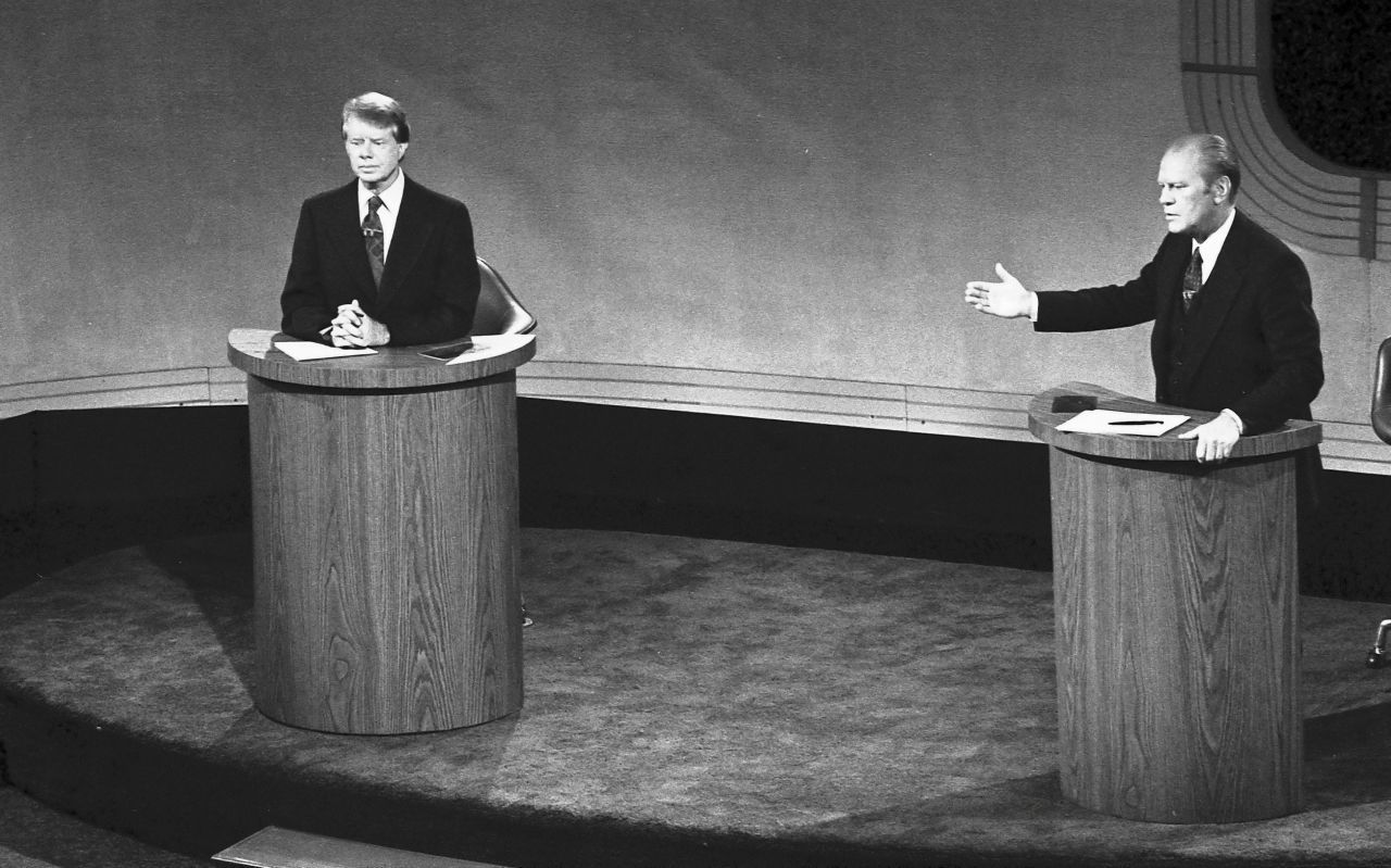 Gerald Ford (rechts) behauptete 1976, mitten im Kalten Krieg, in Osteuropa würde es keine Sowjet-Dominanz geben. Die Präsidentschaftswahl gewann sein Konkurrent Jimmy Carter.