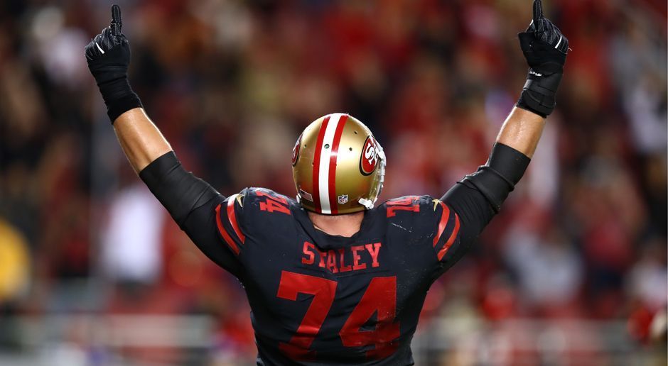 
                <strong>San Francisco 49ers</strong><br>
                Joe Staley (Offensive Tackle, im Bild), Daniel Kilgore (Center)
              