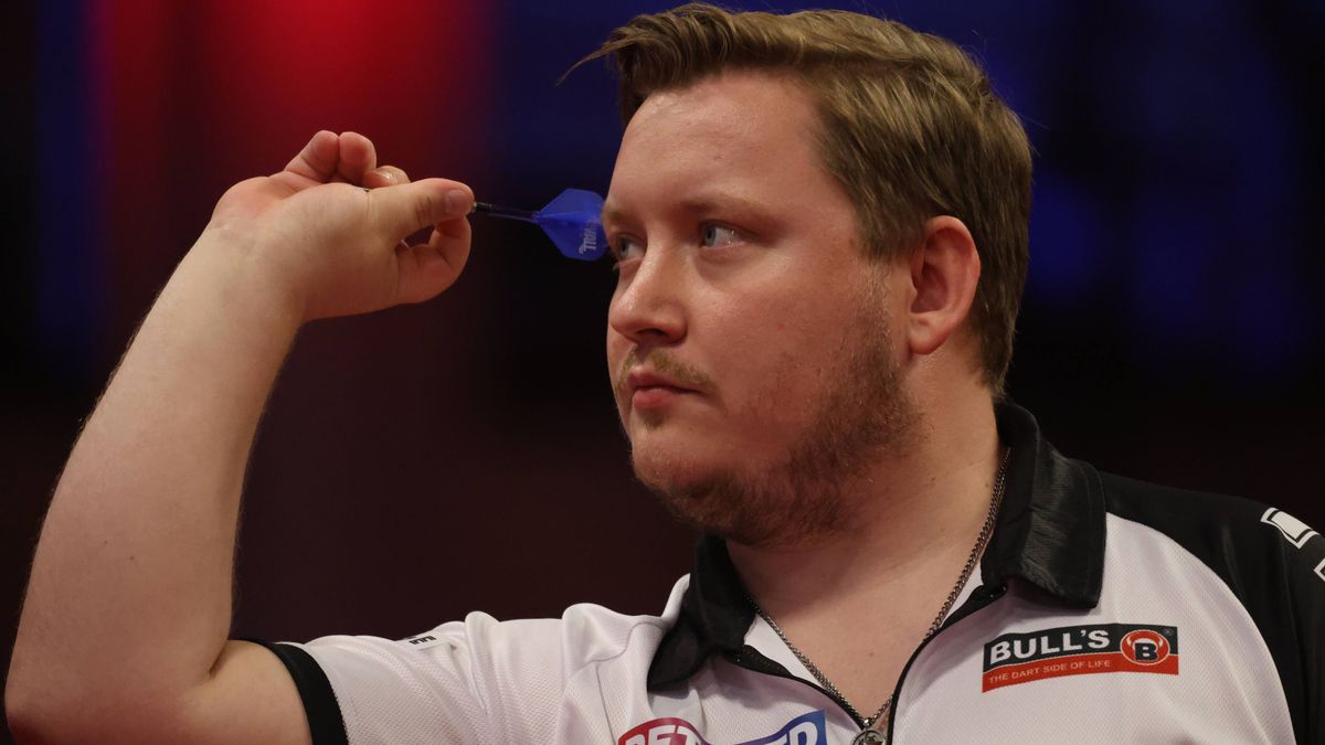 20 07 2025. World Matchplay Darts Martin Schindler during the Betfred World Matchplay Darts at Winter Gardens, Blackpool, United Kingdom on 20 July 2025. Blackpool Winter Gardens United Kingdom Edi...