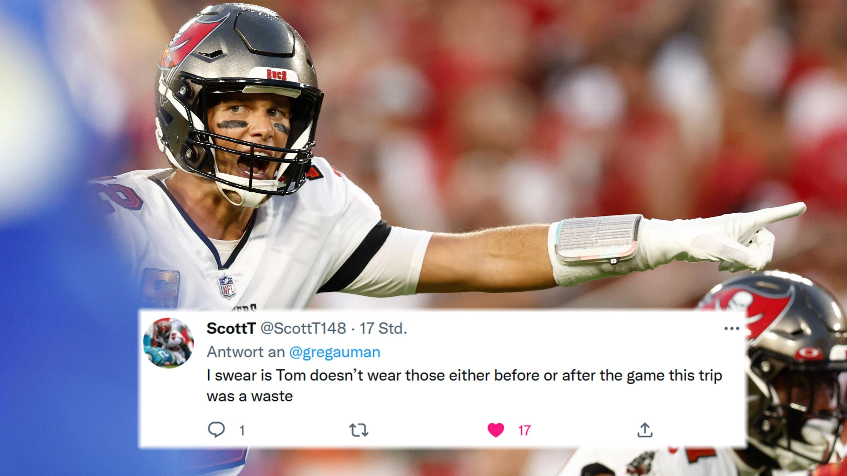 
                <strong>Deutschland-Trip umsonst?</strong><br>
                "Ich schwöre es euch, wenn Tom die Lederhose weder vor, noch nach dem Spiel trägt, war dieser gesamte Trip eine einzige Verschwendung", behauptete Scott auf Twitter.
              