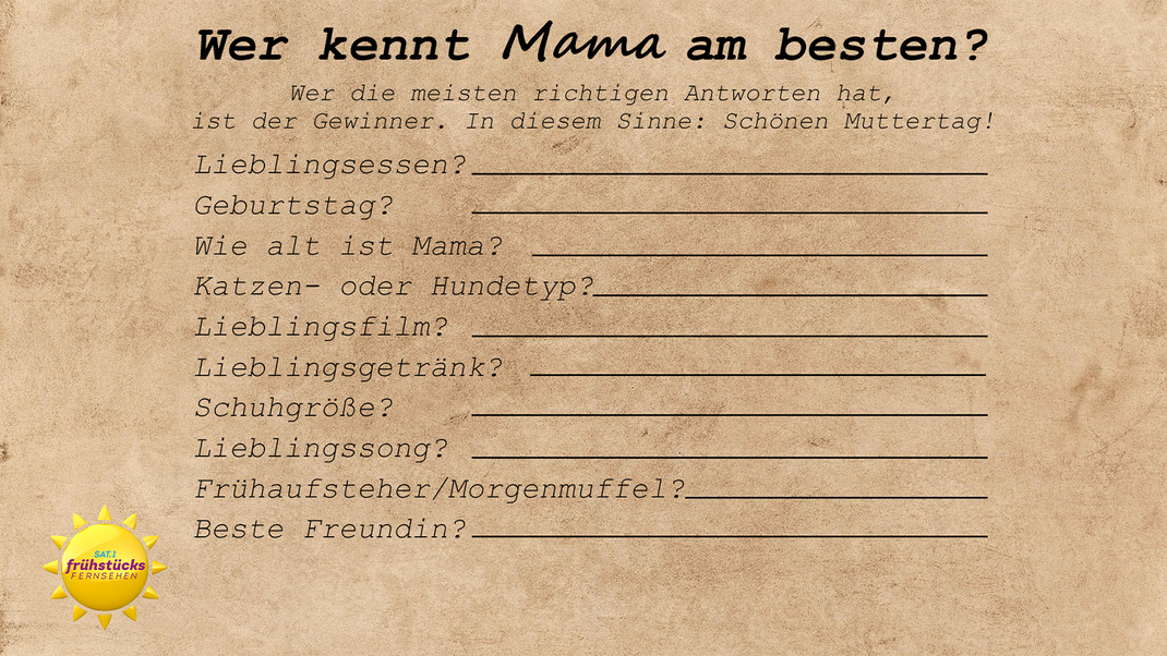 Wer kennt Mama am besten? Finde es mit diesem Quiz über WhatsApp heraus.