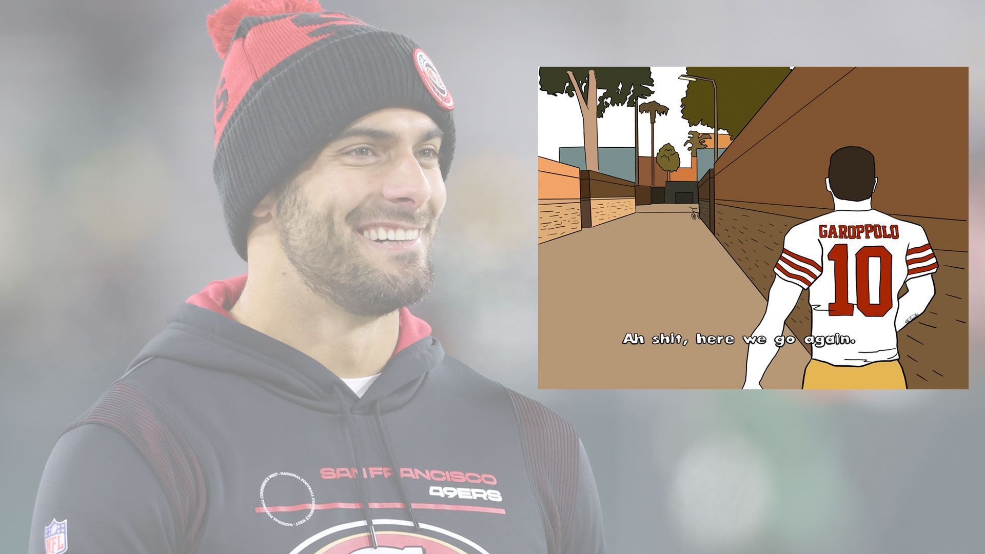 
                <strong>Tag 86</strong><br>
                Jimmy Garoppolo als Meme. 
              