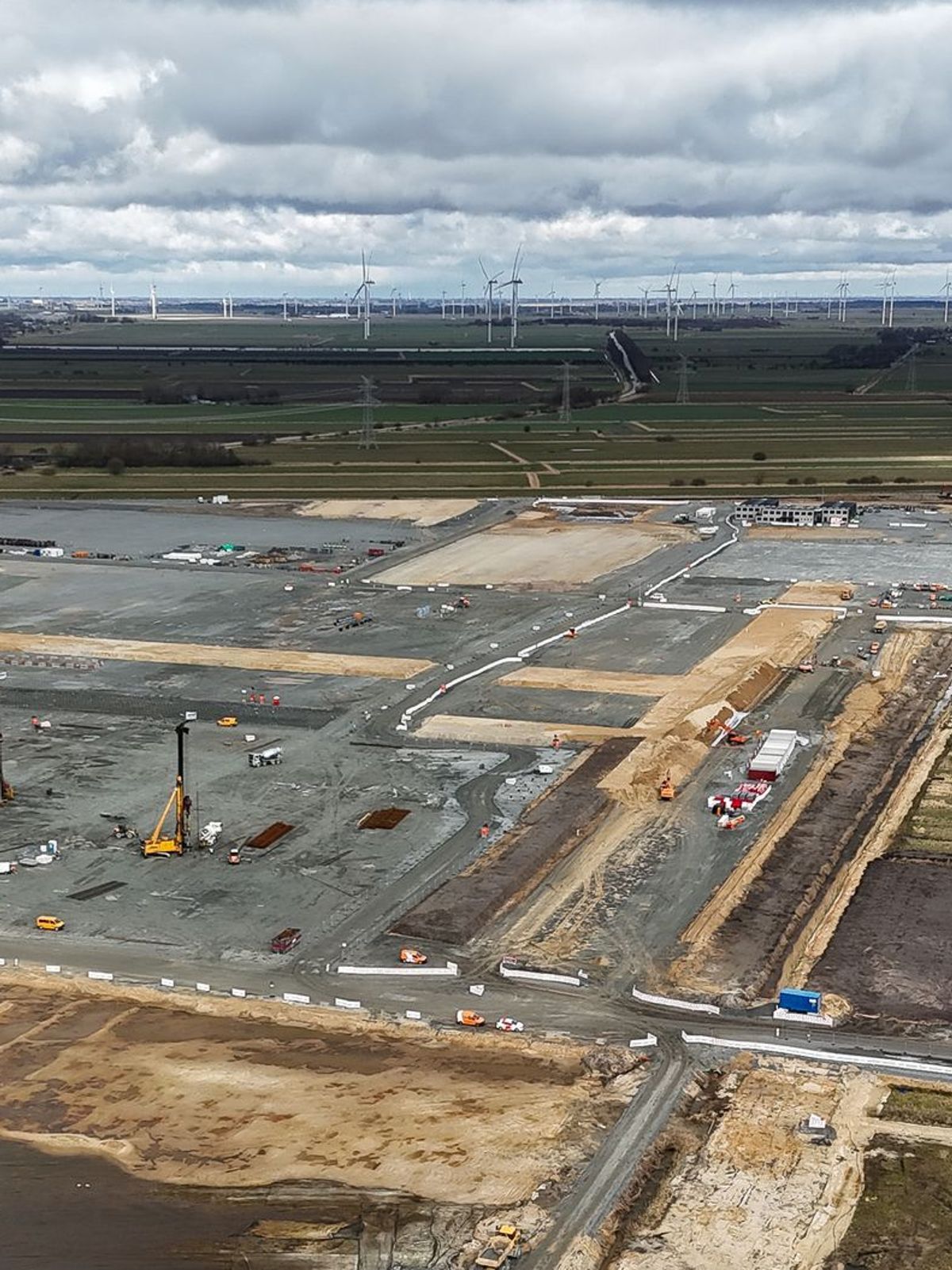 Baustelle Batteriehersteller Northvolt in Heide