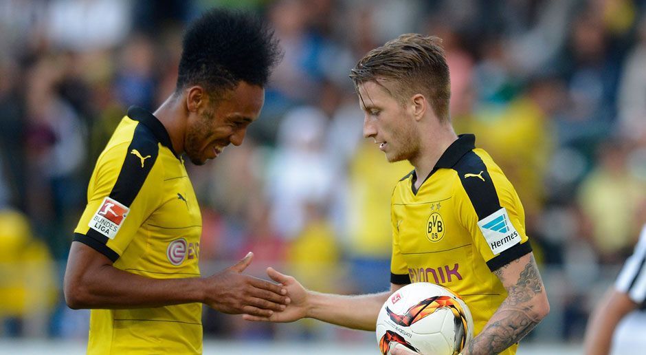 
                <strong>Marco Reus und Pierre-Emerick Aubameyang</strong><br>
                Wirft man einen Blick auf die verschiedenen Social-Media-Kanäle von Marco Reus und Pierre-Emerick Aubameyang, sieht man sofort, dass sie eine ganz besondere Bromance pflegen. Denn dort findet man kaum ein Foto der Zwei, das nicht mit dem Hashtag "Bro" versehen ist. Kein Wunder also, dass Pierre-Emerick Aubameyang einst bei "bvb.de" sagte: "Marco und ich sind wie Brüder. Wenn man privat so gut miteinander auskommt, dann wirkt sich das auch auf dem Platz aus." Inzwischen ist Aubameyang allerdings zum FC Arsenal weitergezogen.
              