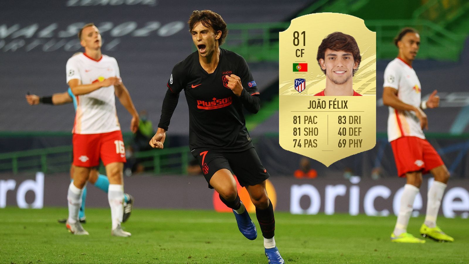 
                <strong>Joao Felix (Atletico Madrid)</strong><br>
                aktuelle Stärke FIFA 21: 81potentielle Stärke FIFA 21: 93
              