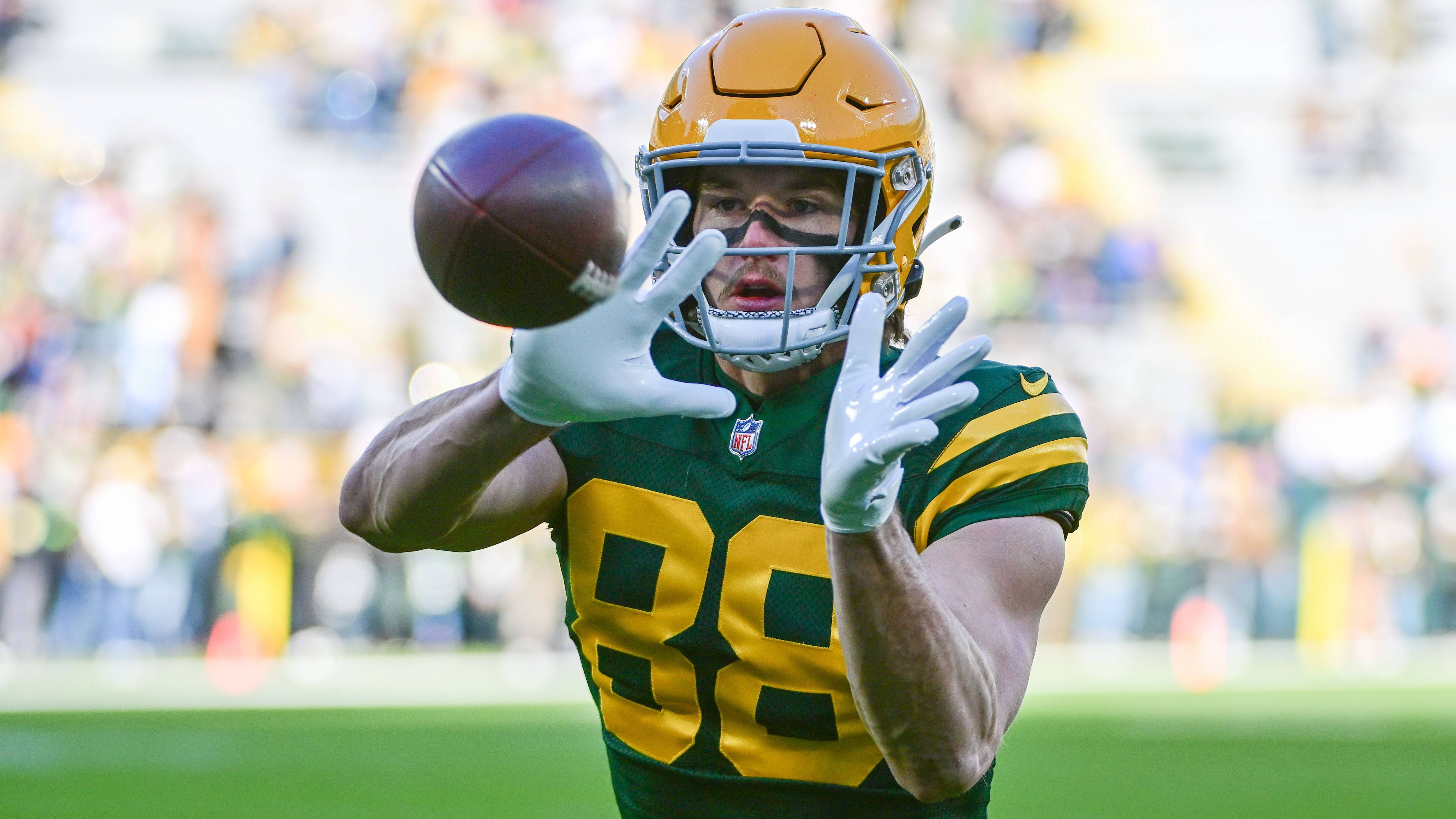 <strong>Green Bay Packers: Luke Musgrave (Tight End)</strong><br>Als Rookie brauchte Luke Musgrave in der Vorsaison kaum Zeit, sofort war er Starter. Doch als die Packers in der zweiten Saisonhälfte so richtig aufdrehten, fehlte er verletzt. Man kann nur erahnen, was Musgrave dazu hätte beisteuern können. Bleibt er verletzungsfrei, sollten viele Augen 2024 auch auf ihn gerichtet sein.