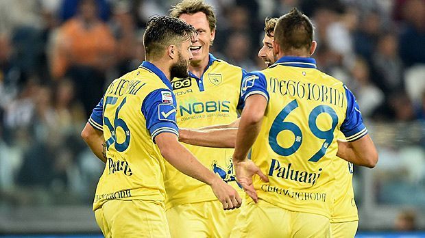 
                <strong>Platz 1: Chievo Verona (Serie A)</strong><br>
                Platz 1: Chievo Verona (Serie A). Altersdurchschnitt: 30,69 Jahre
              