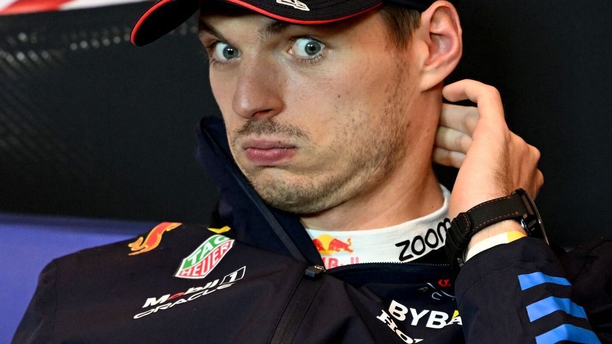 Red-Bull-Fahrer Max Verstappen in der Formel-1-Pressekonferenz in Kanada