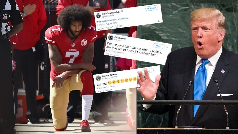 <strong>Die Reaktionen der NFL zu Trumps Aussagen</strong><br>
                "Würdet ihr es nicht lieben, wenn einer dieser NFL-Teambesitzer zu einem Spieler sagt, der unsere Flagge nicht respekiert: 'Holt diesen Hurensohn sofort vom Feld, er ist gefeuer!'" Mit dieser Aussage sorgt Donald Trump für Aufsehen und Entrüstung. ran.de zeigt euch, wie Coaches, Spieler und Eigentümer darauf reagiert haben.<br>Auch interessant: <em><a data-li-document-ref="429626" href="https://www.ran.de/sports/american-football/nfl/news/donald-trump-pestet-gegen-die-nfl-wegen-neuer-regeln-anfang-vom-ende-429626">Donald Trump pestet gegen die NFL</a></em>