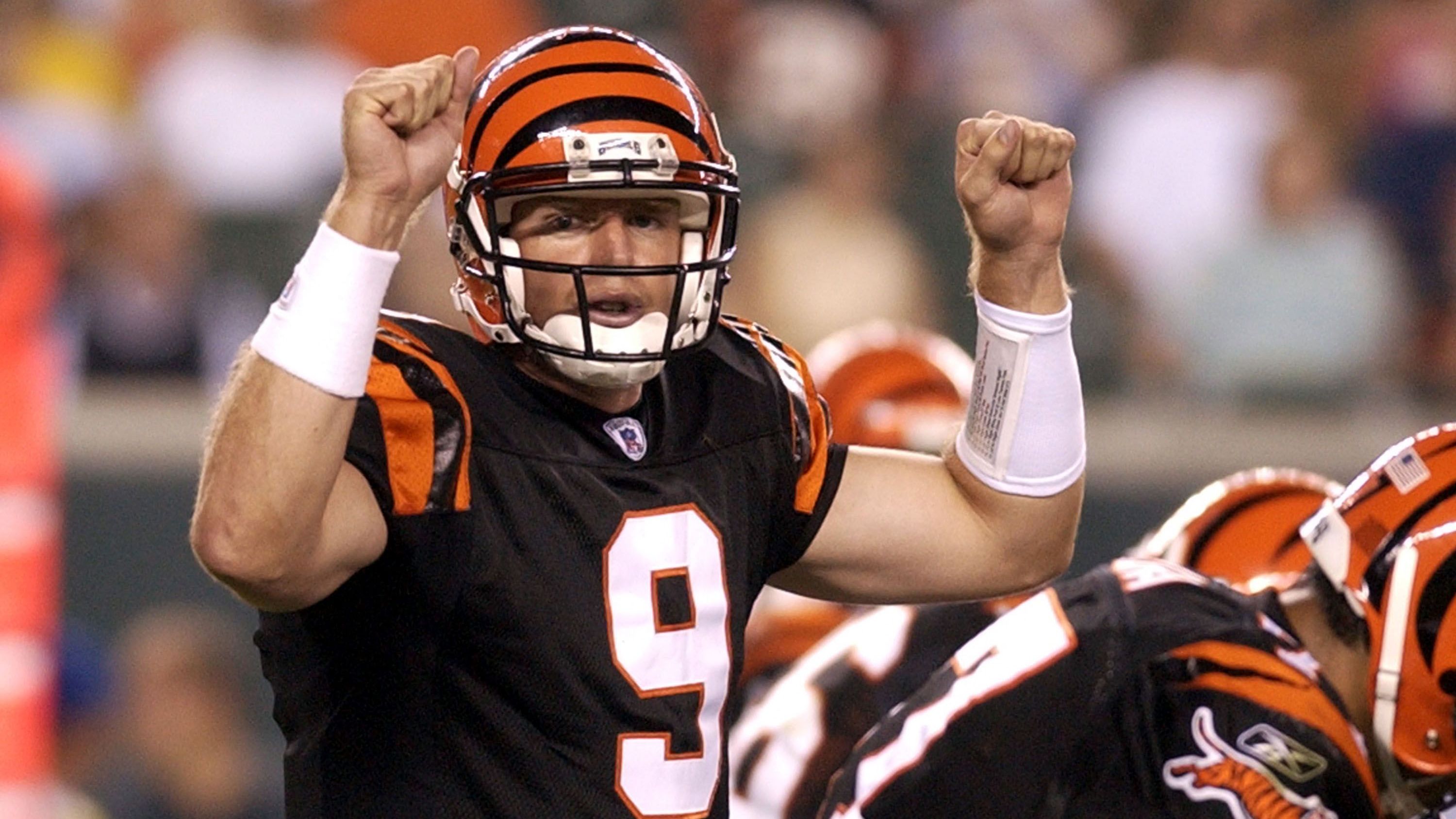 <strong>Draft 2003: 4. Quarterbacks<br></strong>1. Pick: Carson Palmer (Foto, Cincinnati Bengals)<br>7. Pick: Byron Leftwich (Jacksonville Jaguars)<br>19. Pick: Kyle Boller (Baltimore Ravens)<br>22. Pick: Rex Grossmann (Chicago Bears)