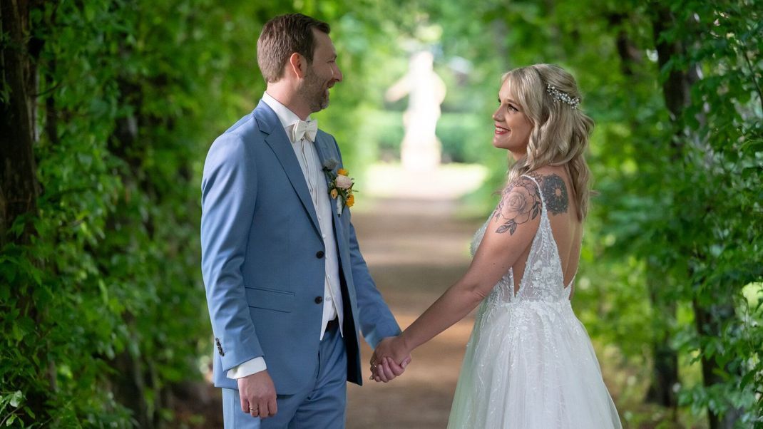 Michelle und Fabian kurz nach ihrer "Hochzeit auf den ersten Blick": Wird das Paar zusammenfinden?