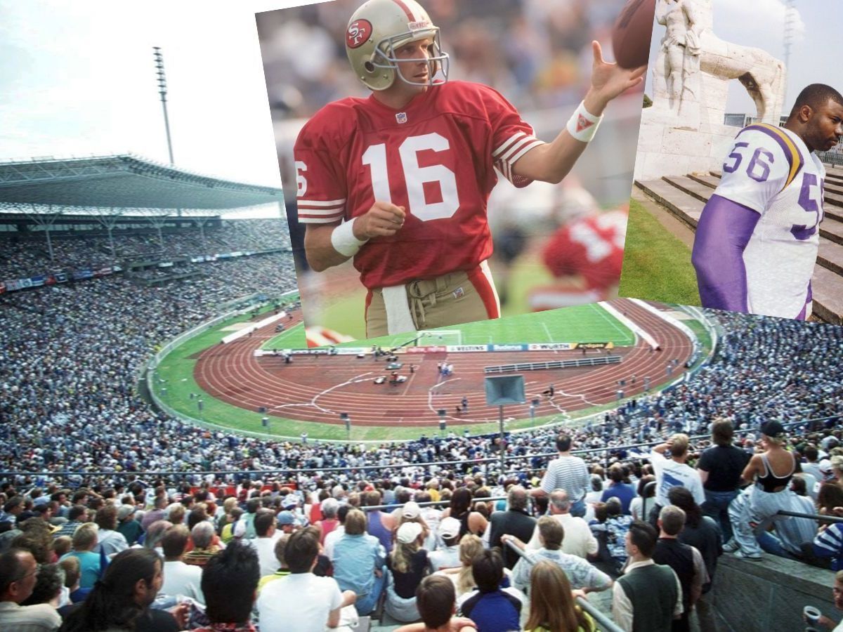 Quarterback Joe Montana San Francisco 49ers, Olympiastadion Berlin