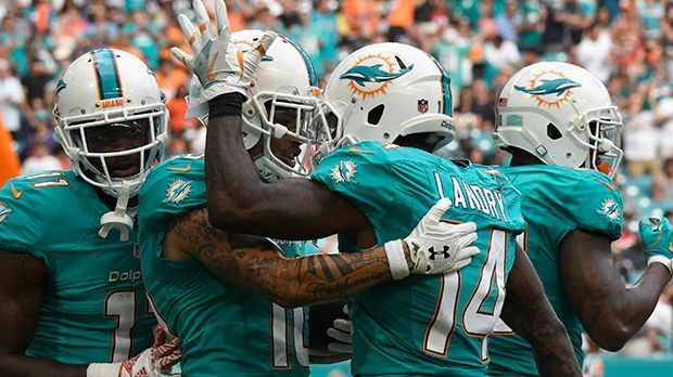 
                <strong>Miami Dolphins</strong><br>
                Runde 3 – Pick 97Runde 5 – Pick 178Runde 5 – Pick 184Abgänge : Rishard Matthews, Lamar Miller, Derrick Shelby, Kelvin Sheppard, Olivier VernonZugänge : Isa Abdul-Quddus, Andre Branch
              