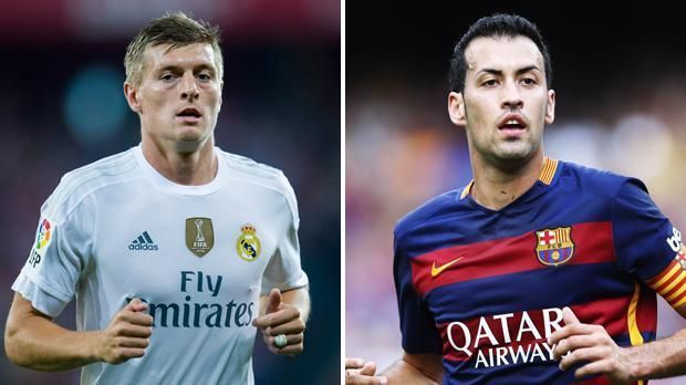 
                <strong>Kroos vs Busquets</strong><br>
                Kroos vs Busquets: Das deutsche Mittelfeld-Ass Toni Kroos ist der Spielmacher bei Real Madrid und entwickelt sich mehr und mehr zum Liebling der Fans. Auch Fußball-Legende und Nachwuchs-Coach Zinedine Zidane schwärmt über Kroos: "Er ist perfekt für Real." Das Spitzenduell gegen den angeschlagenen Sergio Busquets gewinnt der Deutsche deshalb für sich und bringt Real in Führung - 4:3.
              