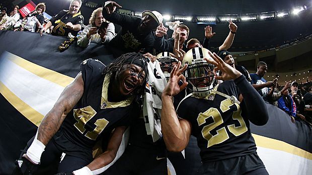 
                <strong>New Orleans Saints</strong><br>
                Gründung: 1966Stadion: Mercedes-Benz Superdome (New Orleans)Super-Bowl-Siege: 1 (2009)Stars: Drew Brees (Quarterback), Alvin Kamara (Running Back)Besonderheit: Die Saints wurden im Zuge des Bounty Scandals 2009 beschuldigt, Prämien für die Verletzung von Gegenspielern ausgerufen zu haben.
              