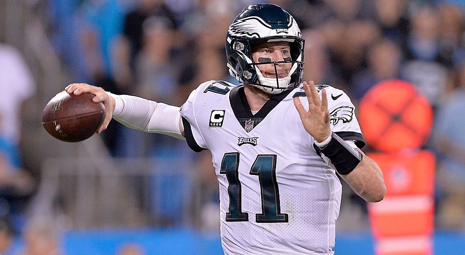 
                <strong>Platz 3: Carson Wentz (Philadelphia Eagles)</strong><br>
                Der Quarterback schaffte in der vergangenen Saison Rang drei.
              