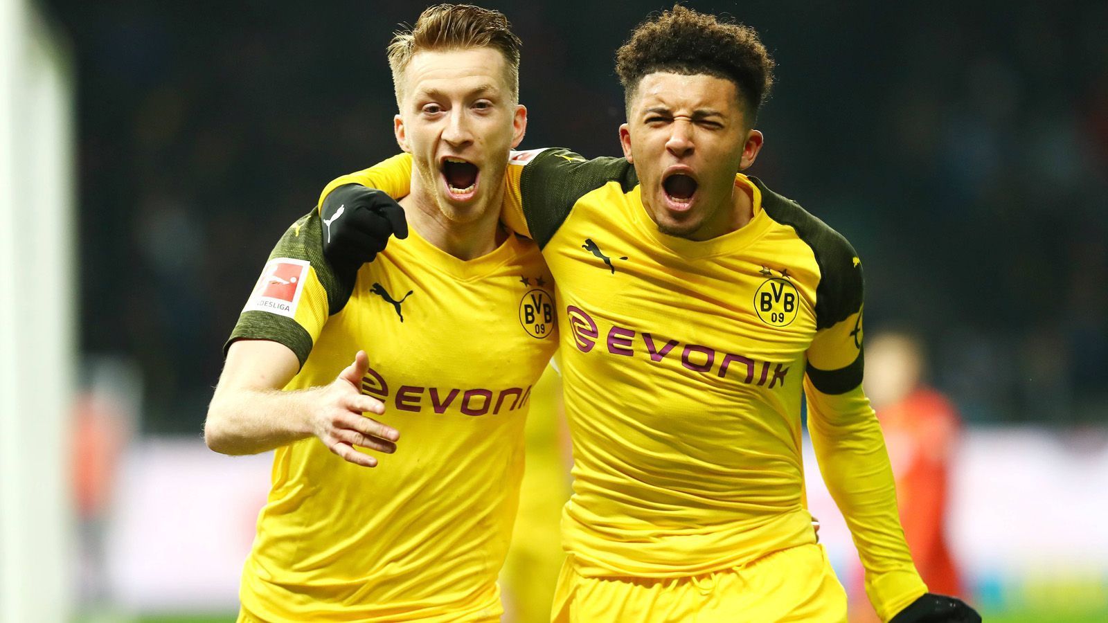 
                <strong>Marco Reus (29), Jadon Sancho (18) </strong><br>
                Mit Kapitän Marco Reus (29) und Jadon Sancho (18) haben bereits zwei absolute Eckpfeiler der erfolgreichen BVB-Saison ihre Verträge in der aktuellen Spielzeit verlängert und konnten langfristig gebunden werden. Reus neuer Vertrag läuft nun bis 2023, Supertalent Sancho hat bereits im Oktober einen Vertrag bis 2022 unterzeichnet und soll, unabhängig von Angeboten aus Manchester oder anderen Klubs, nicht abgegeben werden. 
              