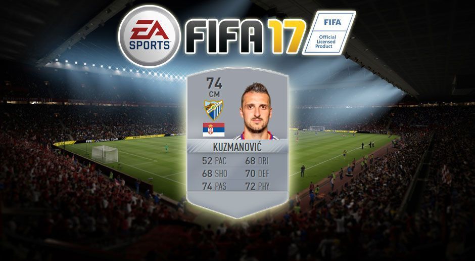 
                <strong>Zdravko Kuzmanovic (FC Malaga)</strong><br>
                Zdravko Kuzmanovic (FC Malaga)-2 (von 76 auf 74)
              