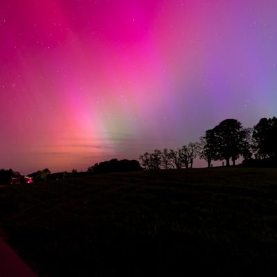 Polarlichter über Baden-Württemberg
