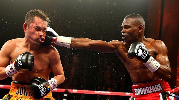 
                <strong>Guillermo Rigondeaux</strong><br>
                Guillermo Rigondeaux (re.) (Weltmeister Superbantamgewicht WBO, WBA, 15-0, 10 K.o.): Zweimal Olympiasieger und 400 Kämpfe als Amateur: Der Kubaner "El Chacal" ist technisch perfekt ausgebildet, konnte aber noch nicht der ganz große Publikumsliebling werden. 
              