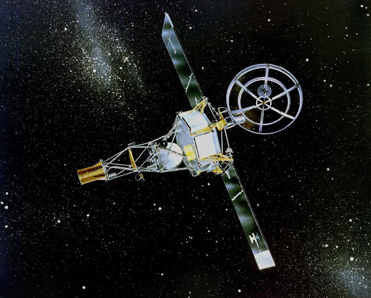 1962 fliegt die Venus-Sonde Mariner 2 als erster Roboter an einem Planeten vorbei.