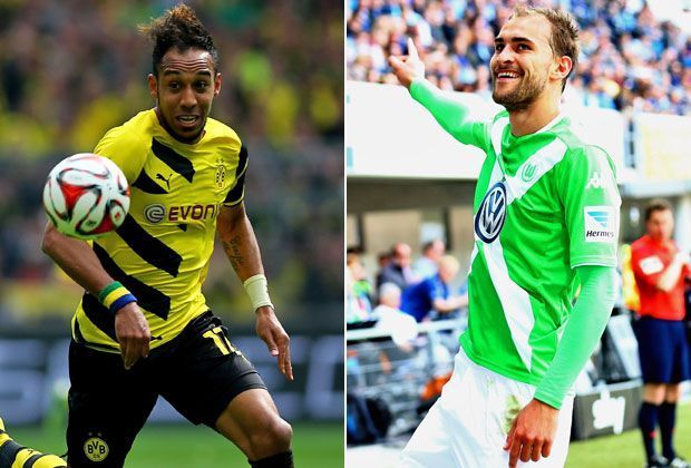 
                <strong>Pierre-Emerick Aubameyang vs. Bas Dost</strong><br>
                Bas Dost ist die Entdeckung der Rückrunde. Der Niederländer entwickelte sich im Eiltempo zum verlässlichen Torjäger des VfL. Doch auch Aubameyang hat im Sturmzentrum seinen Stammplatz, weil die teuren Einkäufe Ramos und Immobile floppten. Punkt für beide. Endstand: 7:8.
              