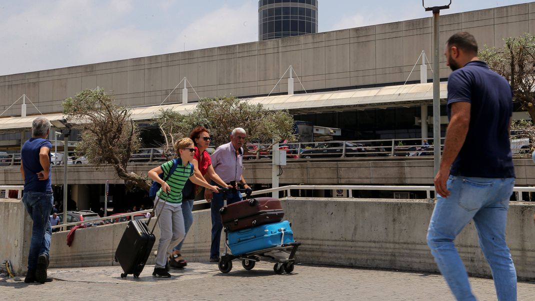 Reisende am Flughafen Beirut müssen mit massiven Verspätungen und Flugausfällen rechnen.