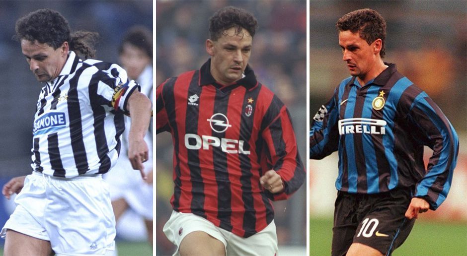 
                <strong>Roberto Baggio</strong><br>
                Juventus Turin - 1990-95AC Mailand - 1995-97Inter Mailand - 1998-2000
              