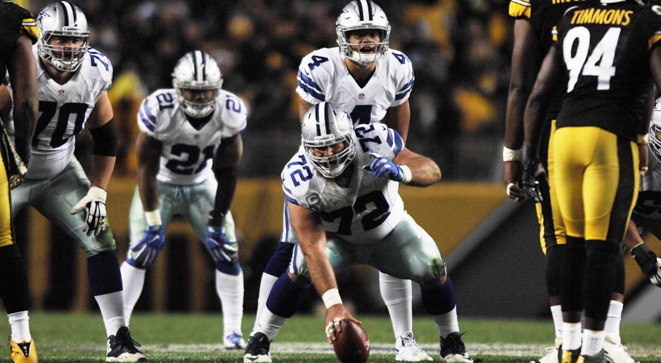 
                <strong>Gewinner: O-Line der Dallas Cowboys</strong><br>
                Schon in seiner Kolumne hat Markus Kuhn vor dem Spieltag von der O-Line der Cowboys geschwärmt - und er sollte recht behalten. Dass Quarterback Dak Prescott und Running Back Ezekiel Elliott einmal mehr glänzen konnten, lag vor allem an den schweren Jungs vor ihnen. Sie gaben den beiden Top-Rookies den nötigen Schutz und die nötigen Lücken, um das Spiel gegen die Steelers zu entscheiden. Ohne die beste O-Line der Liga wären die regelmäßigen Big Plays nicht möglich.
              