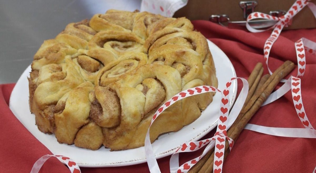 Zimtschnecken als Auflauf