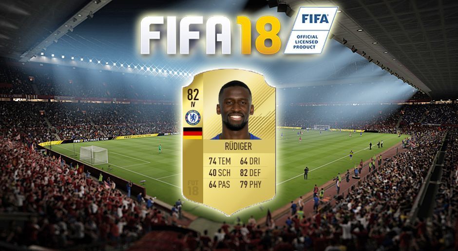 
                <strong>Abwehr: Antonio Rüdiger</strong><br>
                Verein: FC ChelseaGesamtstärke in FIFA 18: 
              