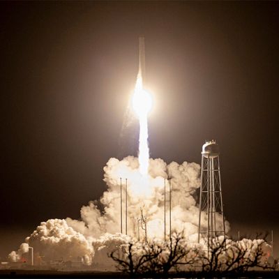 Archivaufnahme, 7. November 2022, USA, Wallops Island: Die Northrop Grumman Antares-Rakete mit dem unbemannten Cygnus-Raumschiff 