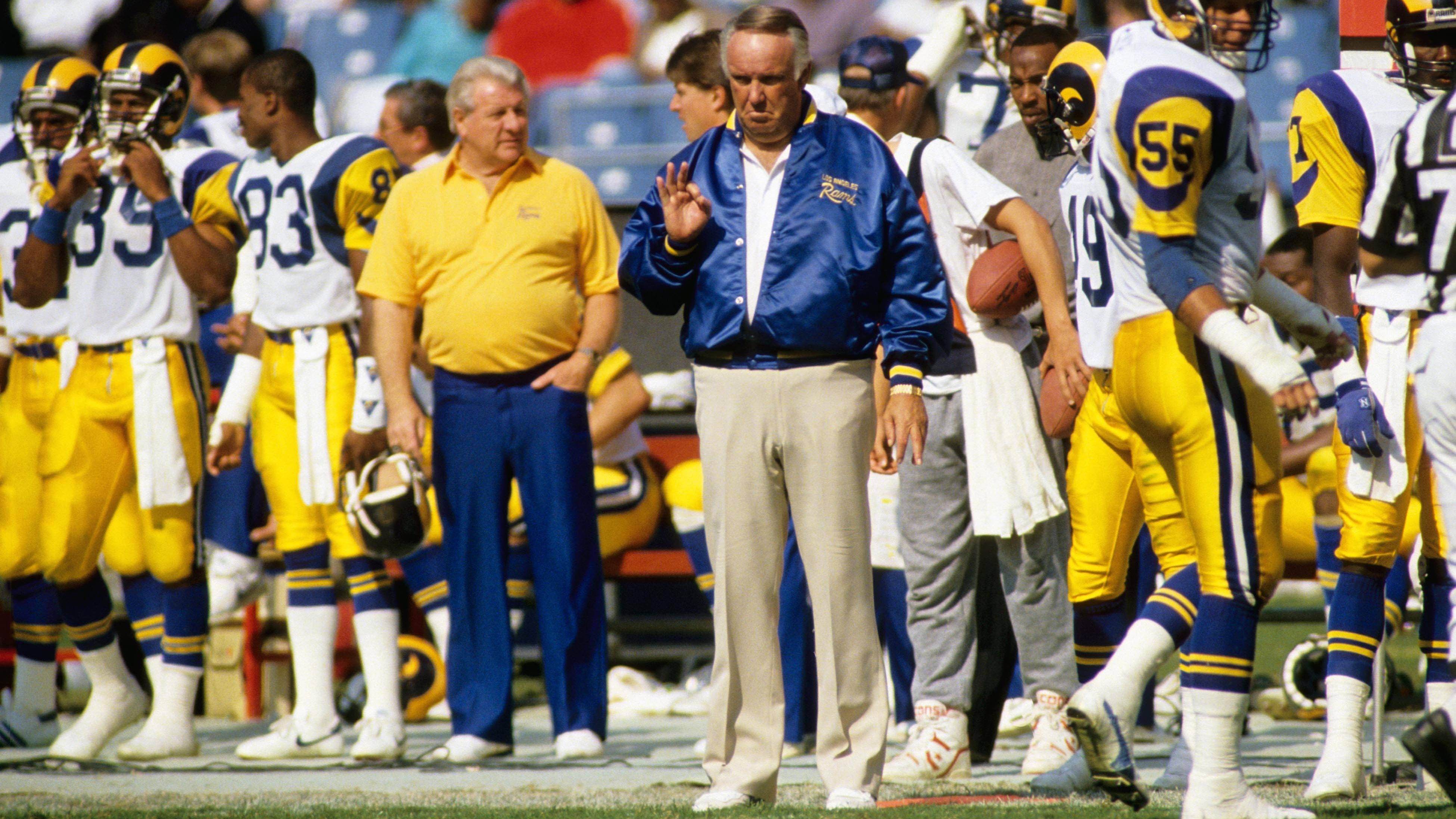 <strong>Los Angeles Rams: John Robinson - 9 Jahre</strong><br>Amtszeit: 1983-1991<br>Spiele als Head Coach: 153