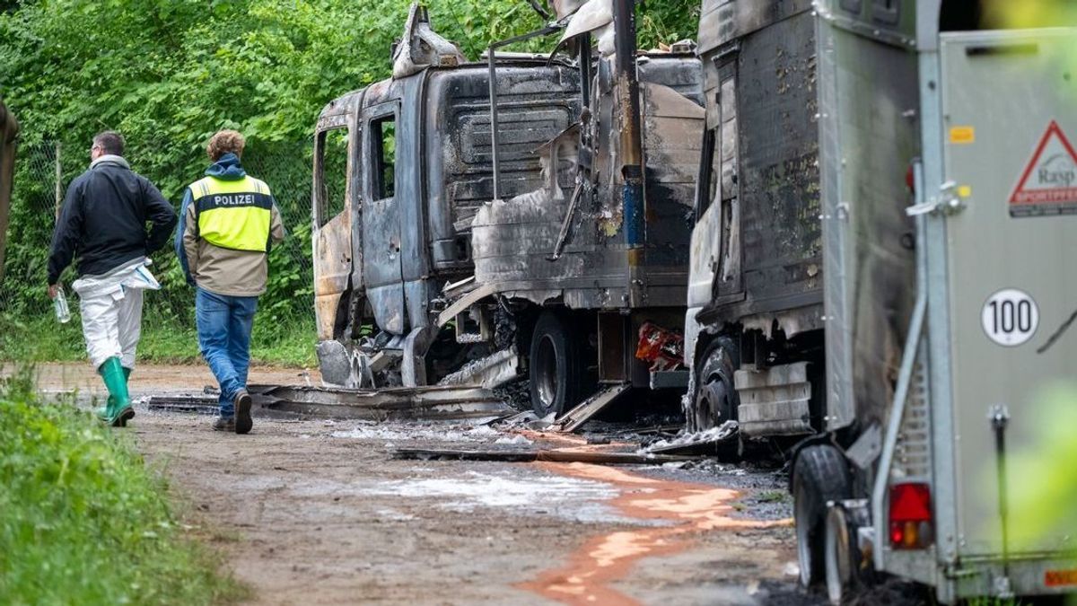 Mutmaßlicher Brandanschlag auf Polizei-Reiterstaffel