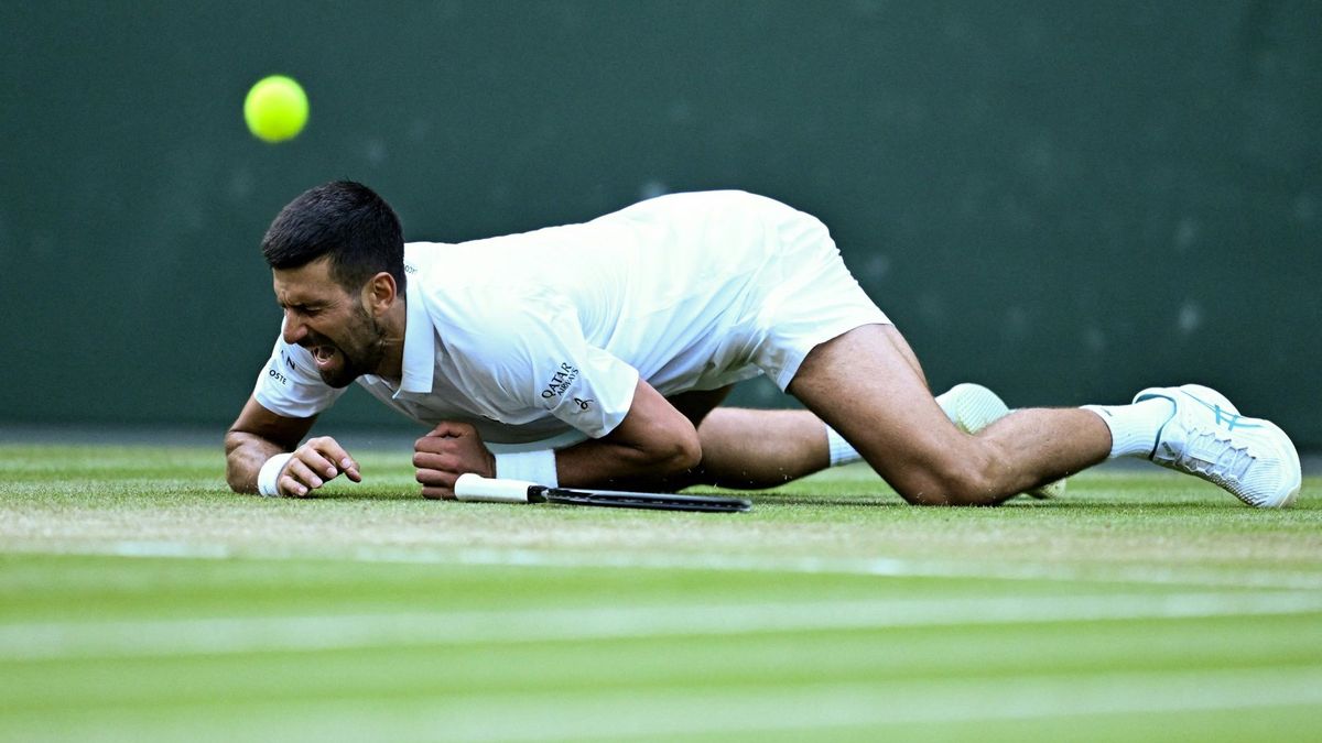 Djokovic legte eine Bauchlandung hin