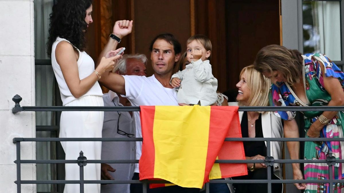 Rafael Nadal im Kreis seiner Familie