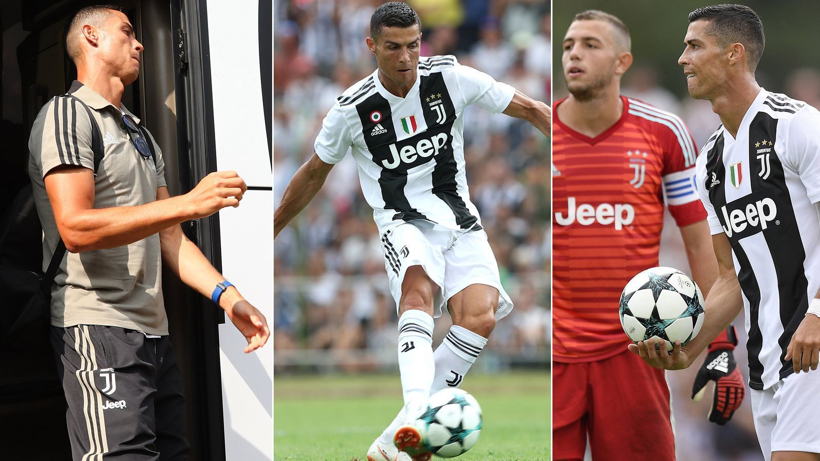 
                <strong>Juventus Turin: So lief das Debüt von Cristiano Ronaldo gegen das B-Team</strong><br>
                Benvenuto CR7 - endlich auch auf dem Platz! Der Einstand ist geschafft: Cristiano Ronaldo gab in einem traditionellen, internen Testspiel gegen die B-Elf von Juventus Turin sein Debüt für die Profis der "Alten Dame" - und traf gleich nach wenigen Minuten. ran.de zeigt, wie das CR7-Debüt verlief. 
              