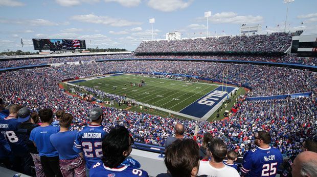 
                <strong>Buffalo Bills (New Era Field)</strong><br>
                Gesamtkosten für zwei Personen: 244,36 DollarTicket: 88,18 DollarBier: 9,50 DollarSoft Drink: 5 DollarHot Dog: 7 DollarParken: 25 Dollar
              