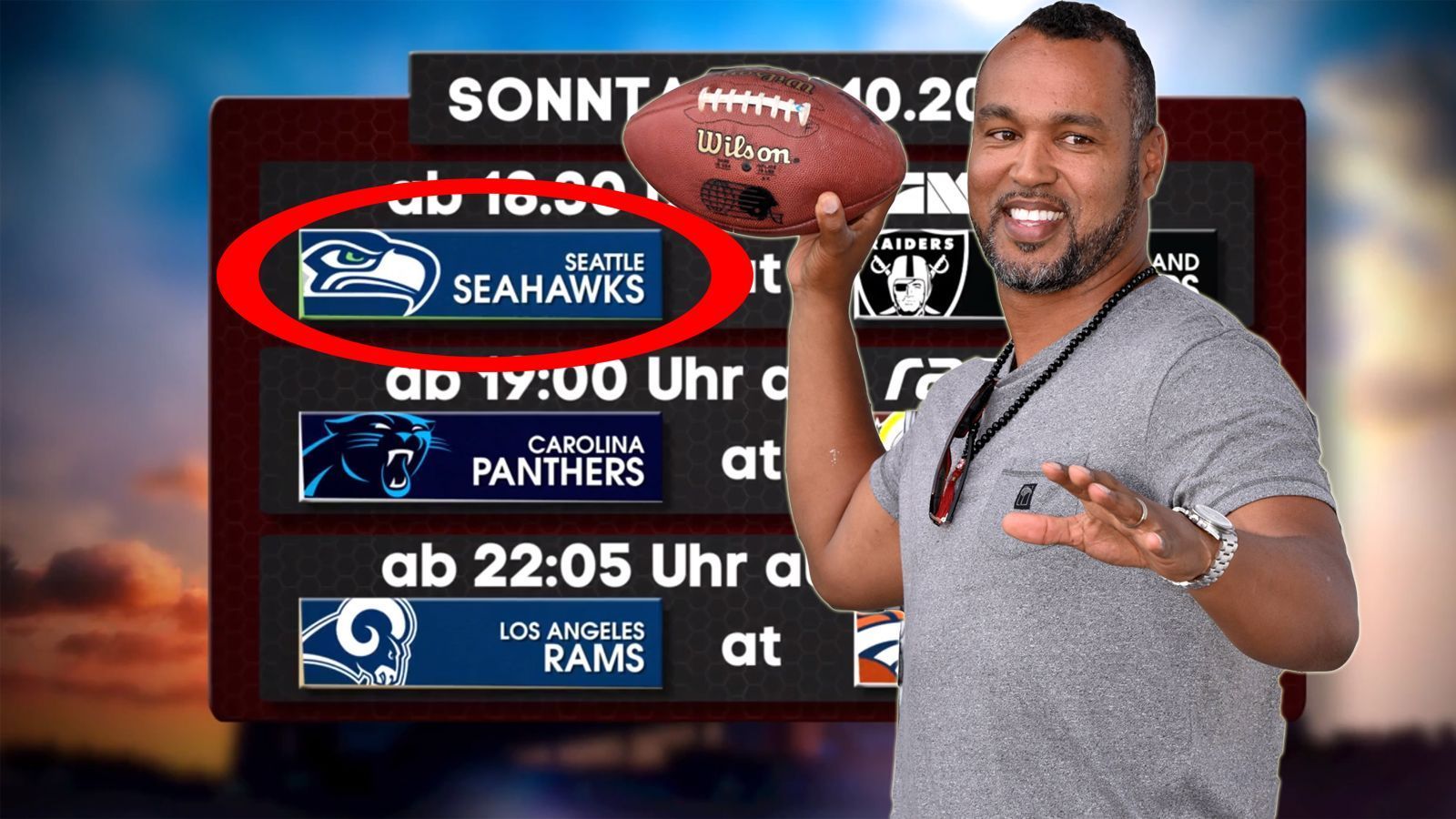
                <strong>In Dauerschleife bei ranNFL</strong><br>
                Ein bisschen Selbstironie muss sein! Gefühlt ist jedes Spiel der Seahawks live im Rahmen der ranNFL-Übertragungen zu sehen. Das kommt zwar bei den zahlreichen deutschsprachigen Fans des Klubs gut an, sorgt aber bei Anhängern der Konkurrenten für Schnappatmung. 
              