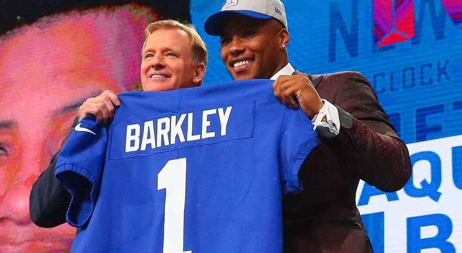 
                <strong>2. New York Giants: RB Saquon Barkley </strong><br>
                Eines seiner großen Ziele war es, seiner Mutter ein Haus zu kaufen. "Das habe ich erreichen können, bevor ich den Vertrag unterzeichnet habe. Das habe ich meinem Team, den Jungs um mich herum, Roc Nation und den getroffenen Entscheidungen zu verdanken."
              