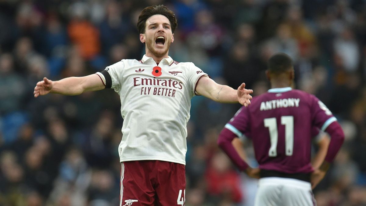 Freistoßexperte: Arsenals Declan Rice