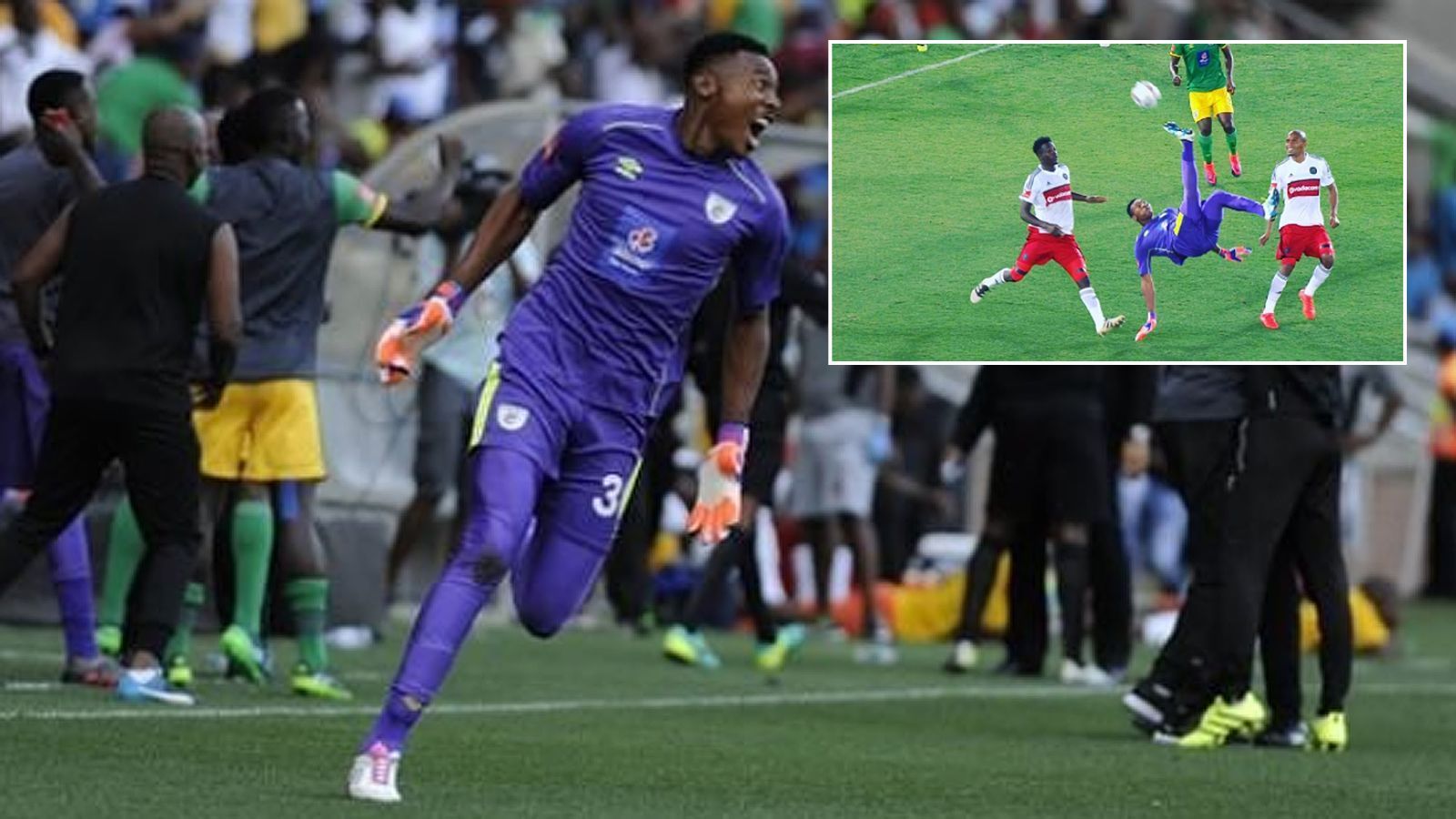 
                <strong>Masuluke Oscarine (Baroka)</strong><br>
                Ein Torhüter-Tor aus Südafrika hat es beinahe zu allerhöchsten Ehren durch die FIFA geschafft. Masuluke Oscarine traf für seinen Klub Baroka per Fallrückzieher zum späten Ausgleich gegen die Orlando Pirates und wurde daraufhin 2017 zum Kandidat für den FIFA Puskas Award nominiert. Letztlich mussten sich Oscarine und die anderen Nominierten bei der Wahl zum schönsten Tor des Jahres aber Olivier Giroud geschlagen geben. 
              