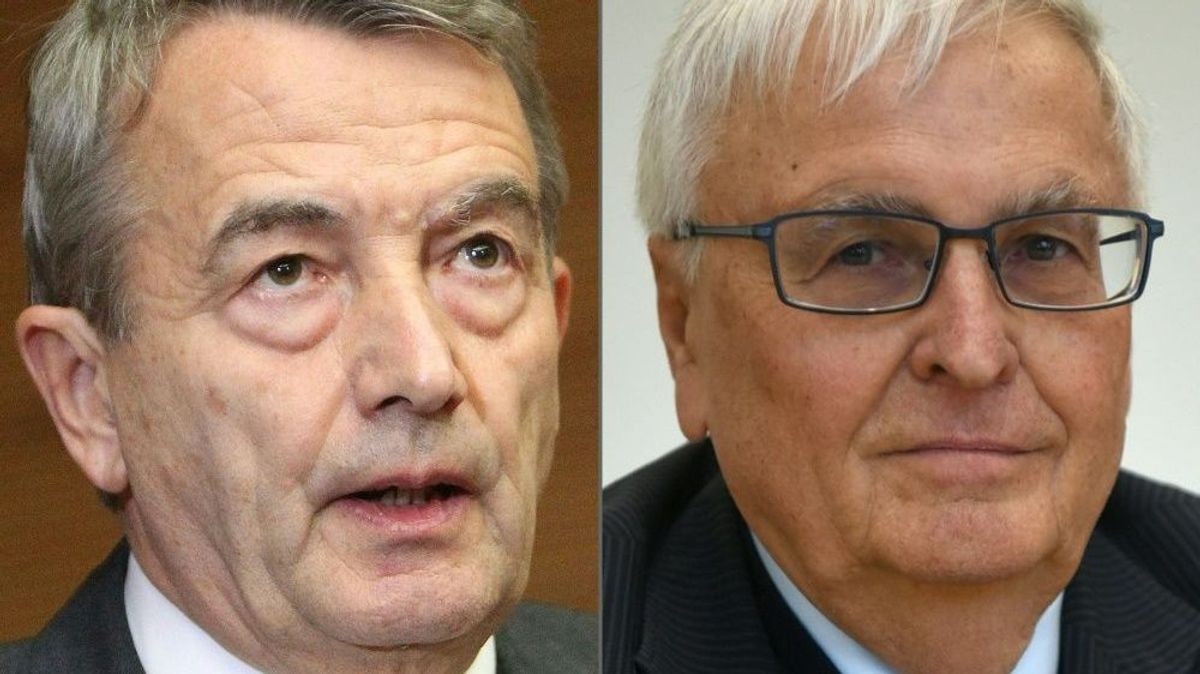 Niersbach (l.) und Zwanziger befürworten Unterbrechung